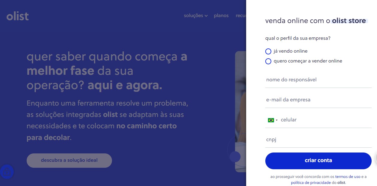 Conheça a Olist Store