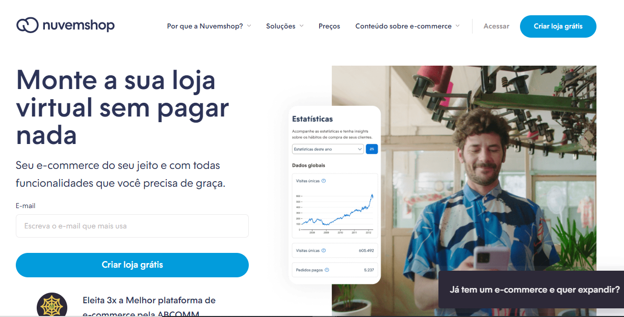 print da home plataforma nuvemshop