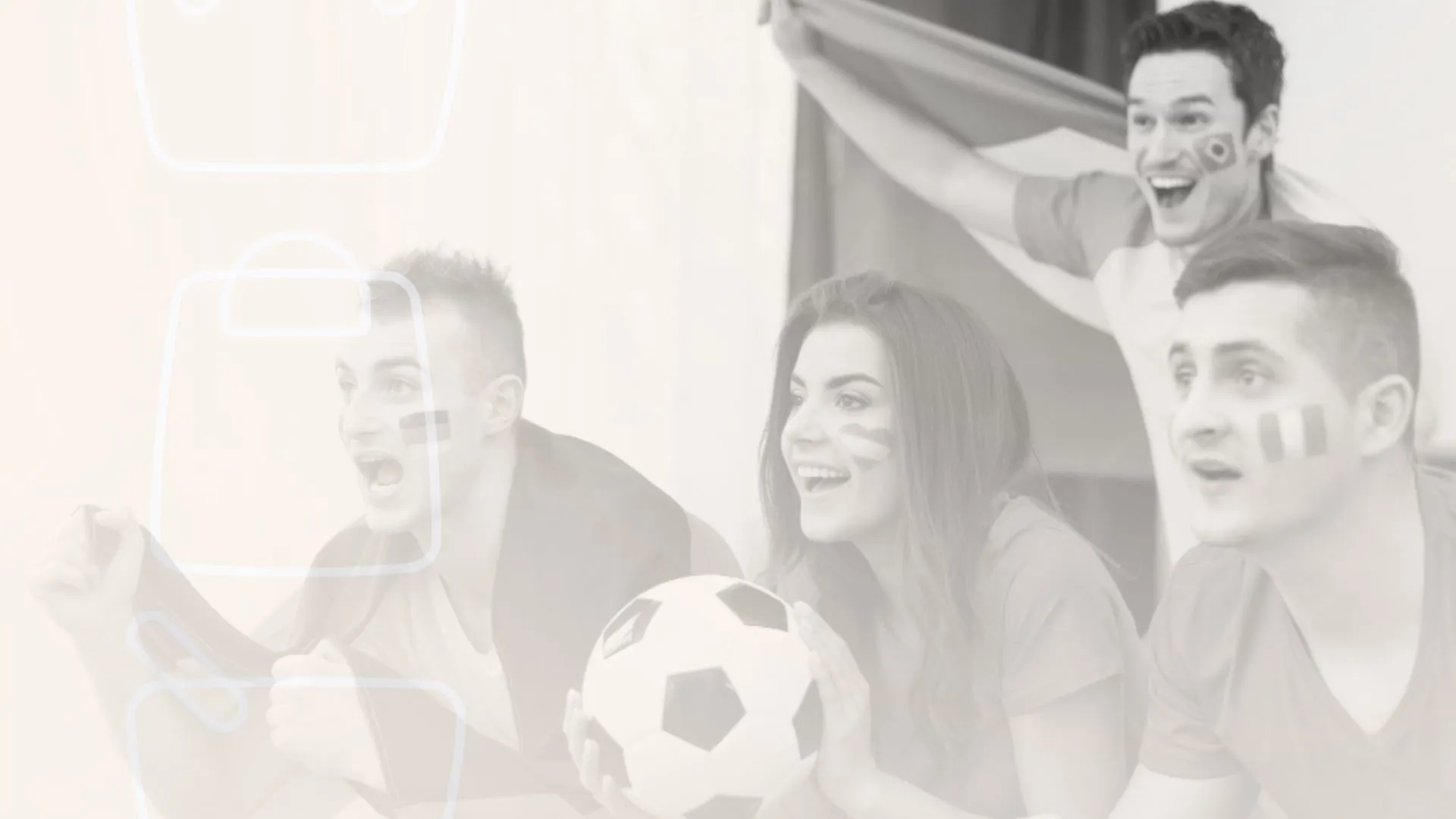 Pessoas assistindo futebol e impulsionando vendas na Copa do Mundo durante momento de torcida e entretenimento.