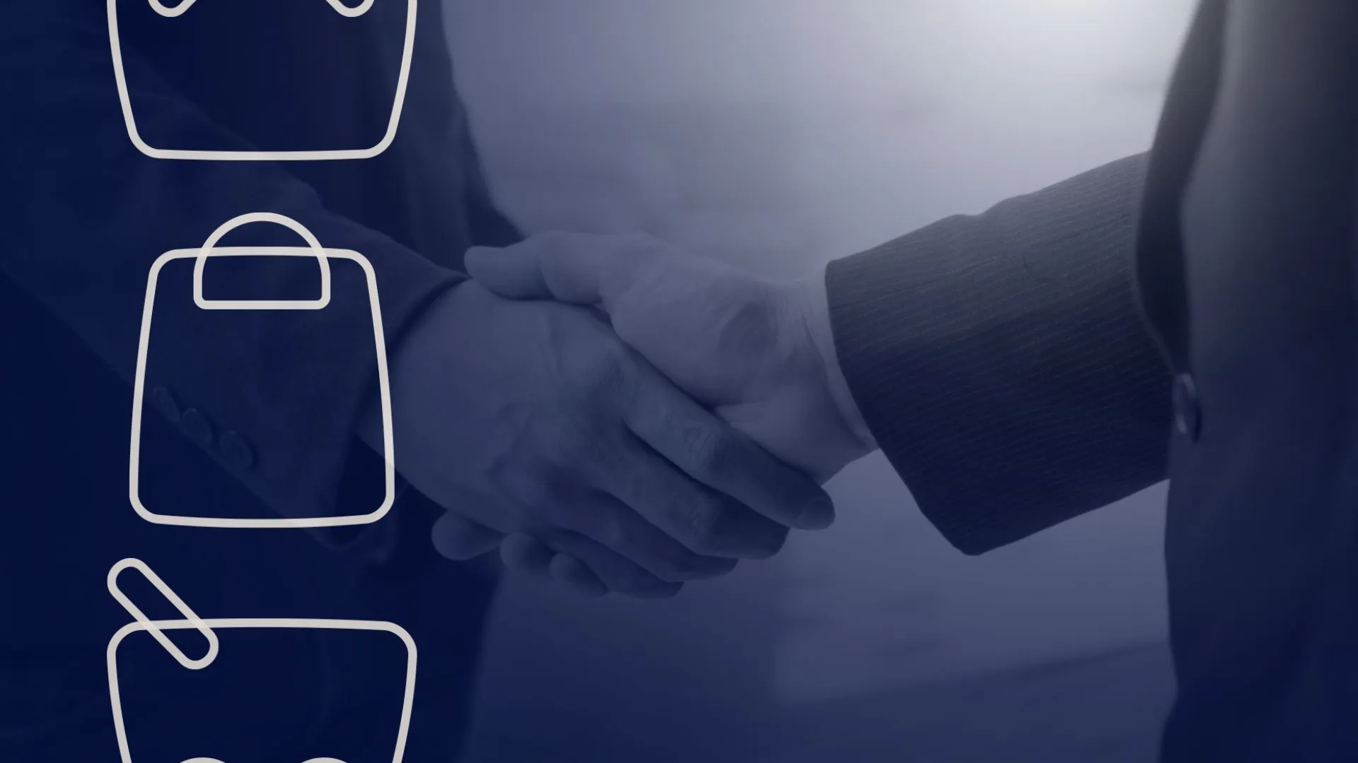 M&atilde;os se cumprimentando, demonstrando o networking e especialidade que o ANYTOOLS traz ao deixar os marketplaces a servi&ccedil;o do seu neg&oacute;cio.